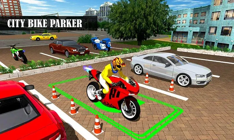 Bike Parking Moto Driving Game (Ларонг Парадахан нг Бисиклета)  [МОД Меню] Screenshot 1