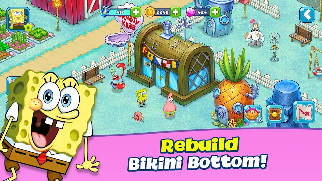 SpongeBob Adventures: In A Jam (Спанч Боб приключения)  [МОД Menu] Screenshot 1