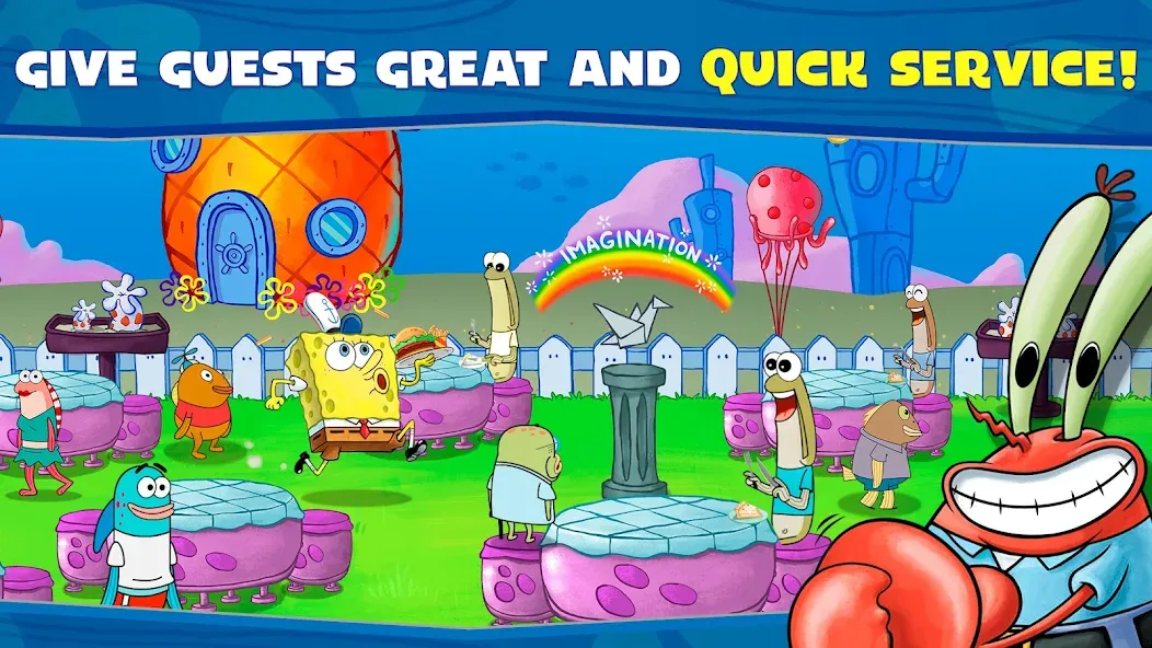 SpongeBob: Krusty Cook-Off  [МОД Бесконечные монеты] Screenshot 3