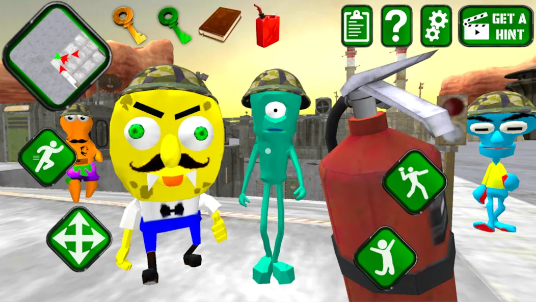 Sponge Area 51. Neighbor Alien  [МОД Бесконечные деньги] Screenshot 2