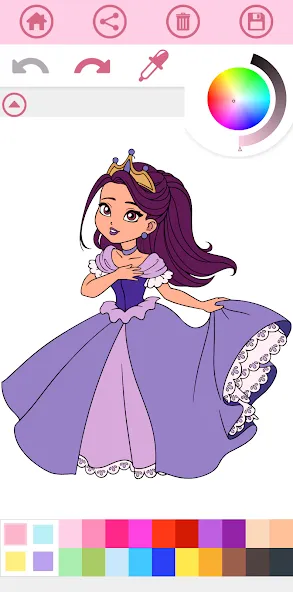 Princess Coloring Book Game  [МОД Menu] Screenshot 3