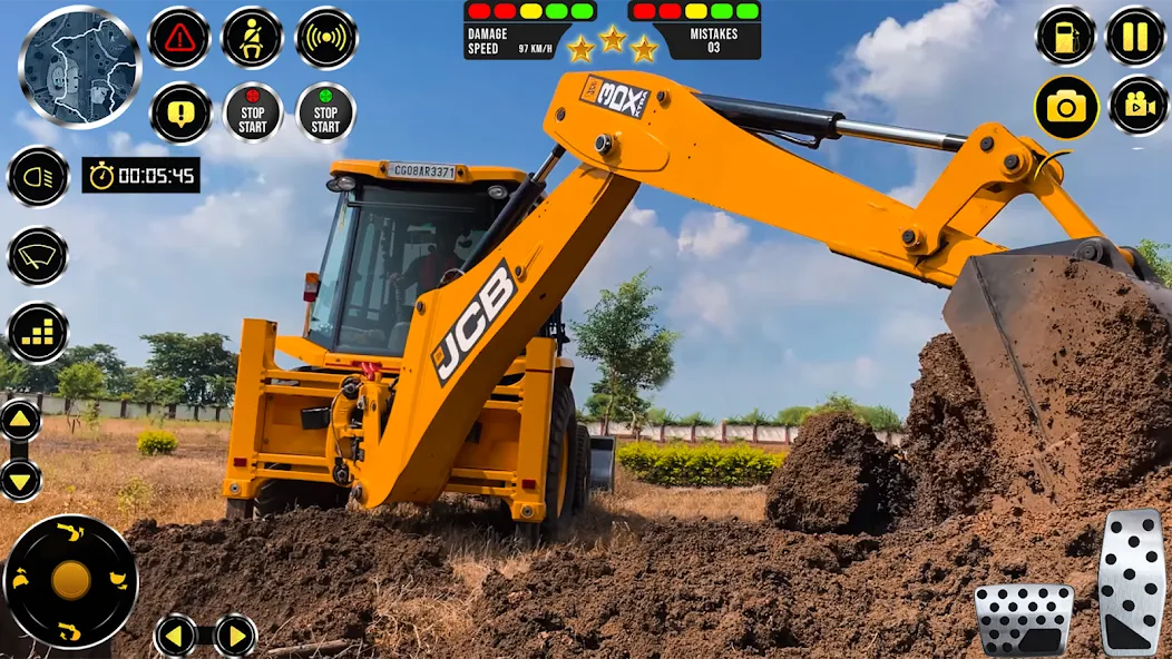 JCB Excavator Construction 3D  [МОД Menu] Screenshot 4