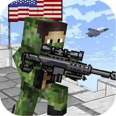 Взломанная American Block Sniper Survival (Американский блок снайпер выживание)  [МОД Unlocked] - последняя версия apk на Андроид