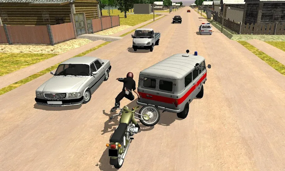 Russian Moto Traffic Rider 3D  [МОД Меню] Screenshot 4