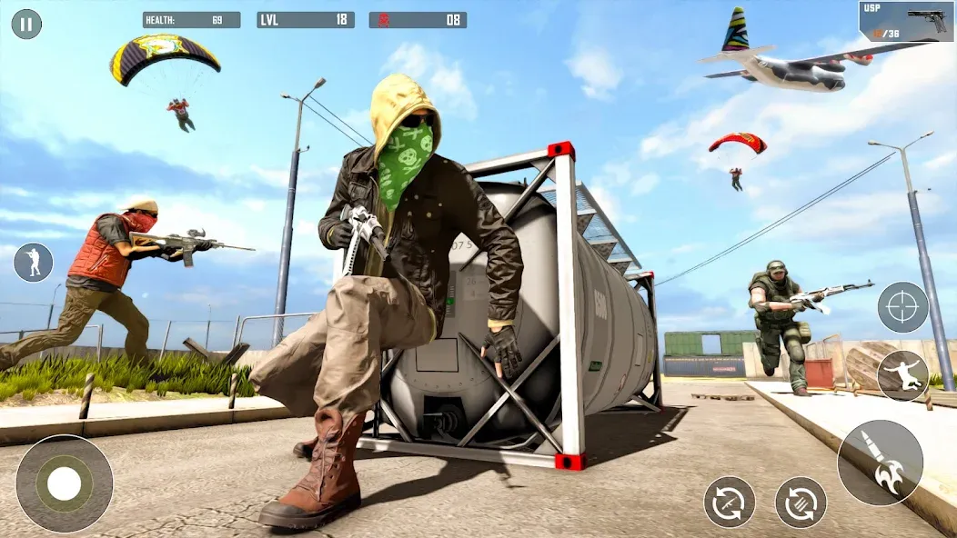 Battlegrounds Fire Squad War  [МОД Unlimited Money] Screenshot 5