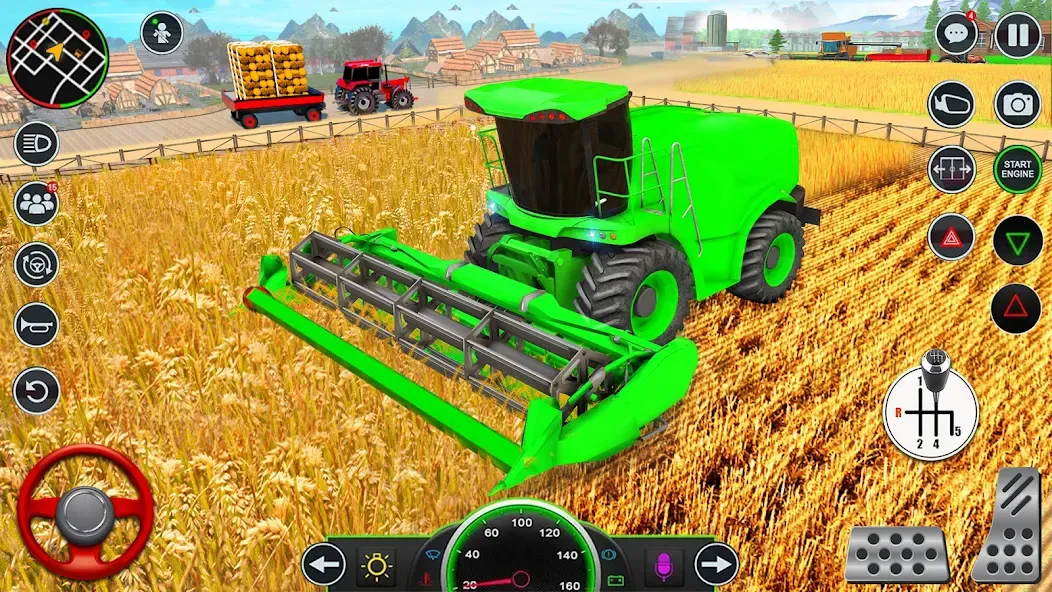 Real Tractor Driving Games (Риал Трактор Драйвинг Геймс)  [МОД Меню] Screenshot 3