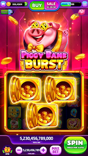 Spin To Rich - Vegas Slots (Спин Ту Рич)  [МОД Menu] Screenshot 1