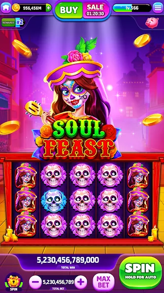 Spin To Rich - Vegas Slots (Спин Ту Рич)  [МОД Menu] Screenshot 2