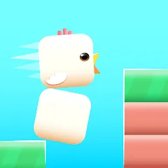 Взломанная Square Bird - Flappy Chicken (Сквер Брд)  [МОД Меню] - стабильная версия apk на Андроид