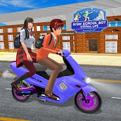 Скачать взлом High School Boy Virtual Life  [МОД Unlocked] - стабильная версия apk на Андроид