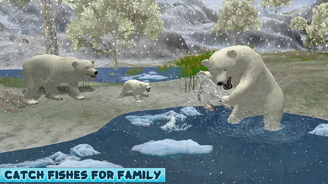 Polar Bear Family Survival  [МОД Все открыто] Screenshot 4