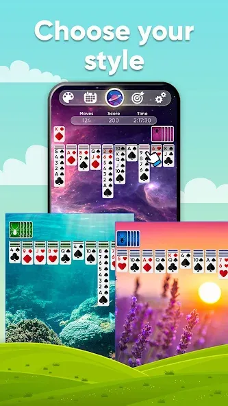 Spider Solitaire (Спайдер Солитер)  [МОД Бесконечные монеты] Screenshot 3