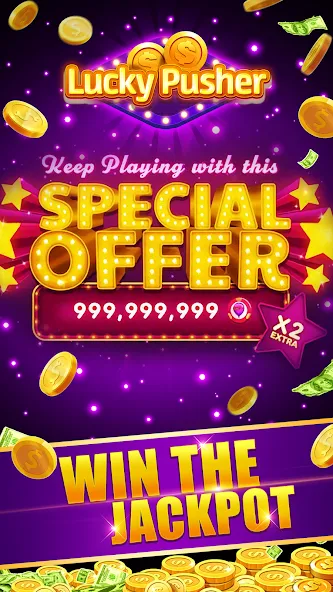 Lucky Cash Pusher Coin Games (Лаки Кэш Пушер Коин Геймс)  [МОД Все открыто] Screenshot 3