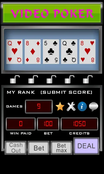 Video Poker (Видео Покер)  [МОД Бесконечные деньги] Screenshot 3