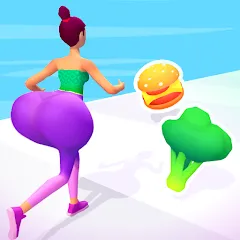 Взлом Twerk Race 3D: Belly Body Run (Тверк Рейс 3D)  [МОД Mega Pack] - последняя версия apk на Андроид