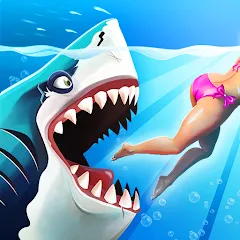 Взлом Hungry Shark World (Хангри Шарк Ворлд)  [МОД Unlimited Money] - последняя версия apk на Андроид