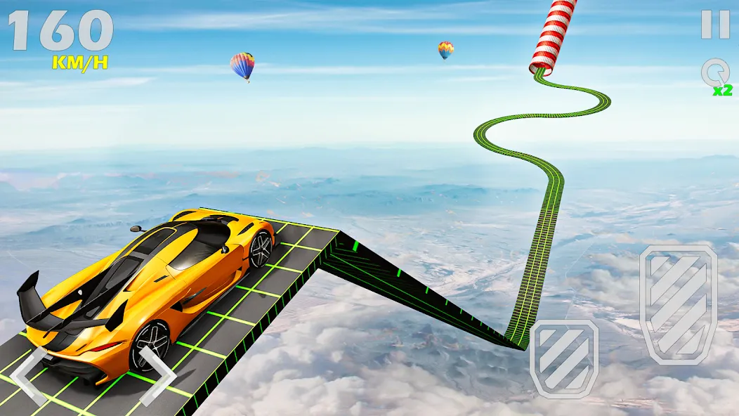 Mega Ramp Car Games Car Stunts  [МОД Бесконечные монеты] Screenshot 4