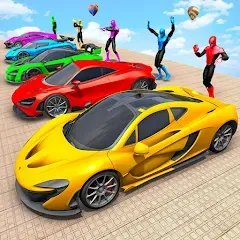 Скачать взломанную Mega Ramp Car Games Car Stunts  [МОД Бесконечные монеты] - полная версия apk на Андроид