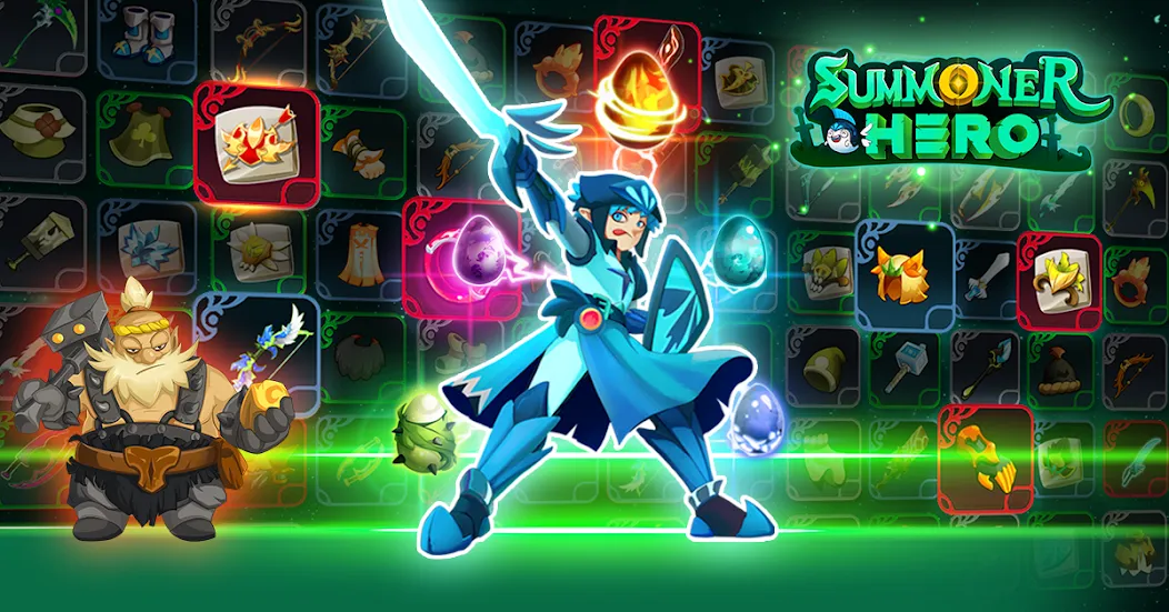 Summoner Hero: Epic Battle (Саммонер Хиро)  [МОД Много монет] Screenshot 2