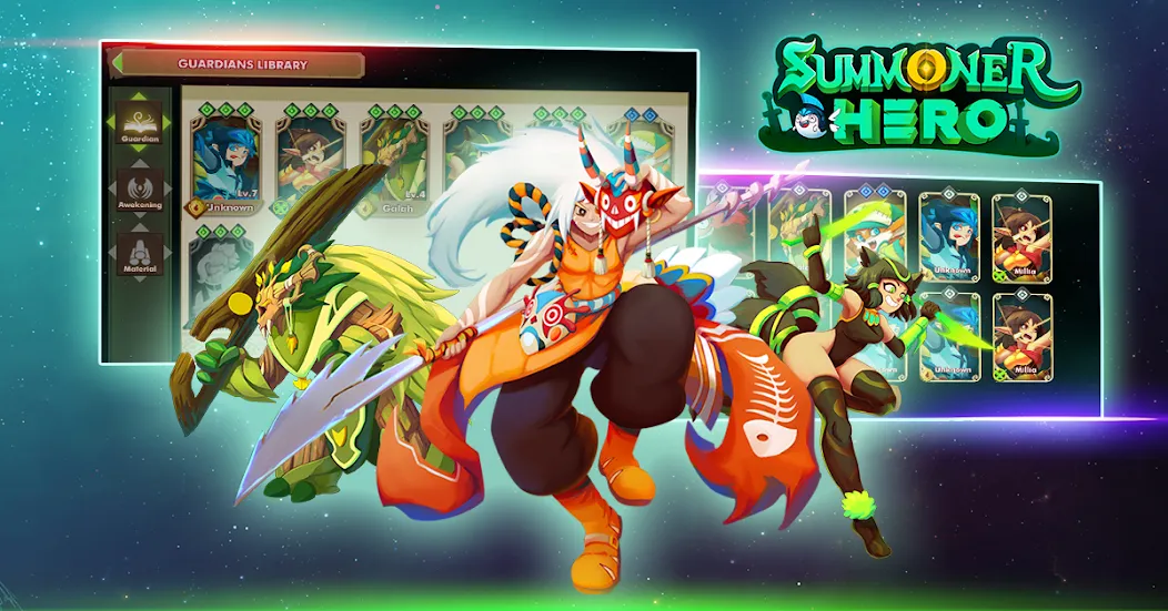 Summoner Hero: Epic Battle (Саммонер Хиро)  [МОД Много монет] Screenshot 4