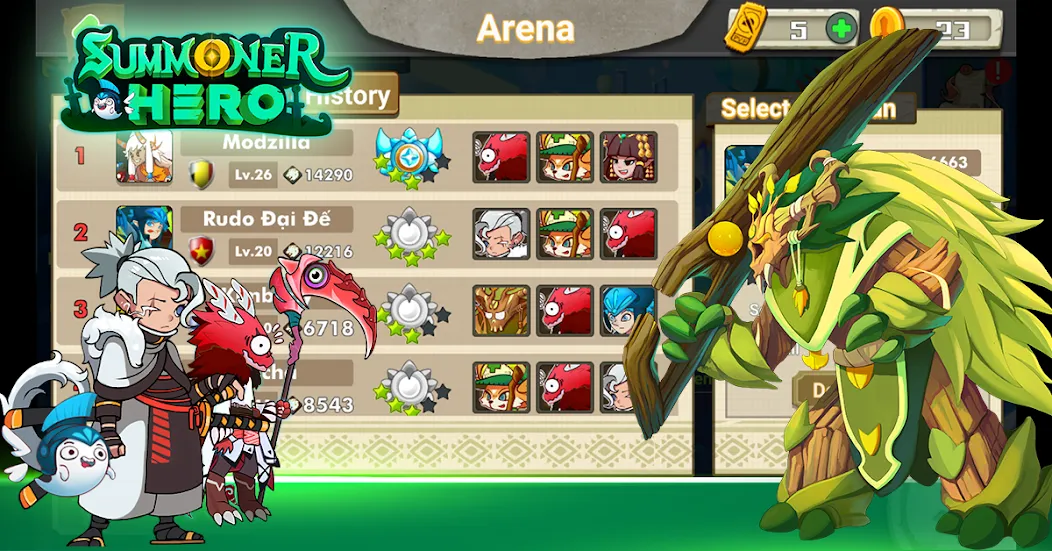 Summoner Hero: Epic Battle (Саммонер Хиро)  [МОД Много монет] Screenshot 5