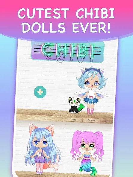 Chibi Dress Up Games for Girls  [МОД Все открыто] Screenshot 1