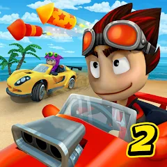 Скачать взлом Beach Buggy Racing 2 (Бич Багги Рейсинг 2)  [МОД Бесконечные деньги] - стабильная версия apk на Андроид