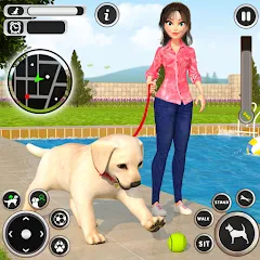 Взлом Dog Simulator Pet Dog Games 3D  [МОД Unlocked] - стабильная версия apk на Андроид