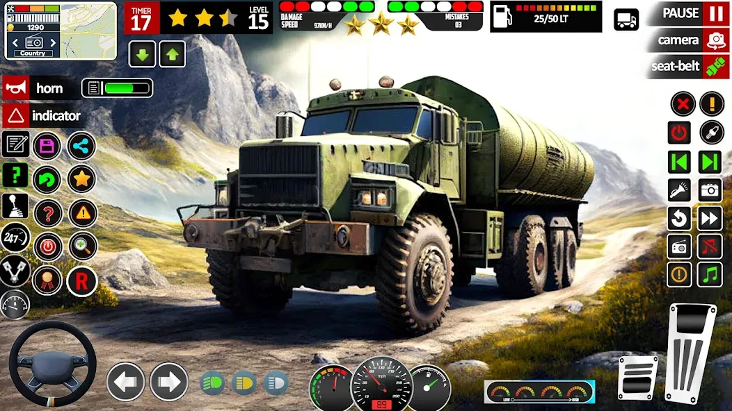 Army Truck Transport Game 2023  [МОД Бесконечные монеты] Screenshot 1