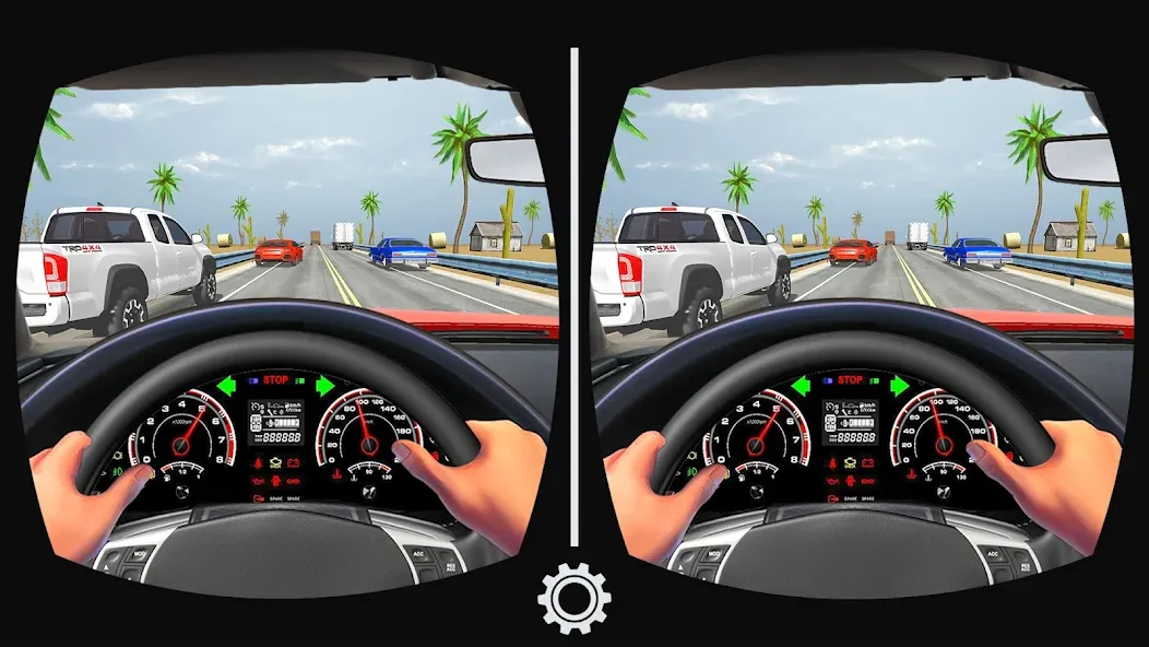 VR Traffic Racing In Car Drive (ВР Трафик Гонки на Автомобиле Вождения)  [МОД Mega Pack] Screenshot 1