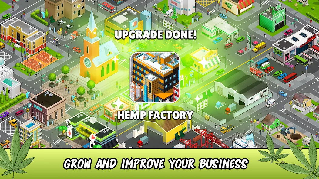 Weed City - Hemp Farm Tycoon (Уид Сити)  [МОД Меню] Screenshot 4