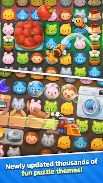 Anipang Match (Анипанг Матч)  [МОД Все открыто] Screenshot 3