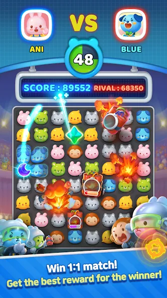 Anipang Match (Анипанг Матч)  [МОД Все открыто] Screenshot 5