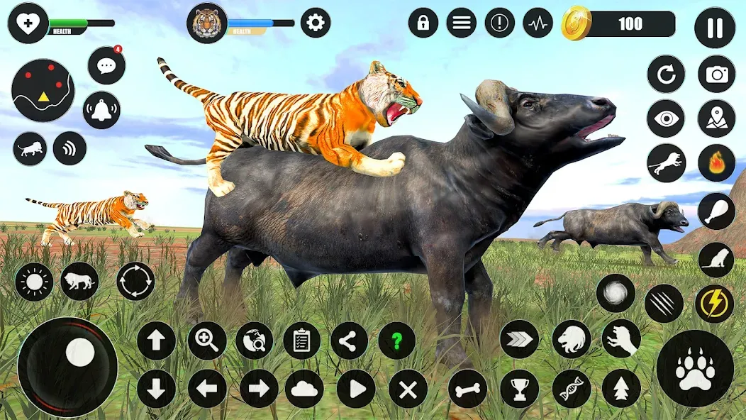 Tiger Simulator Animal Games (Тигровый симулятор  игры с животными)  [МОД Бесконечные деньги] Screenshot 4