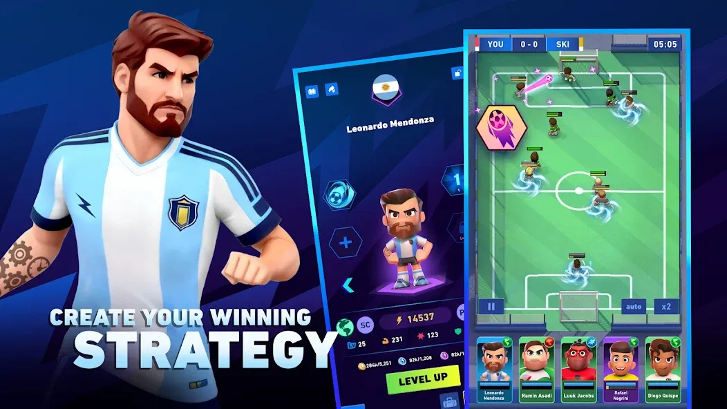 AFK Football: RPG Soccer Games  [МОД Mega Pack] Screenshot 5