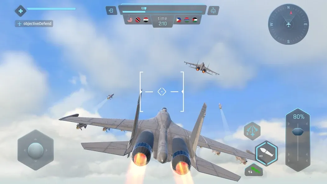 Sky Warriors: Airplane Games (Скай Ворриорс)  [МОД Menu] Screenshot 3