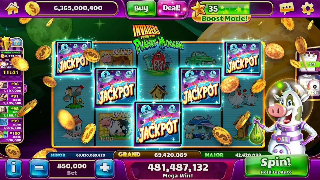 Jackpot Party Casino Slots (Джекпот Пати)  [МОД Много монет] Screenshot 3