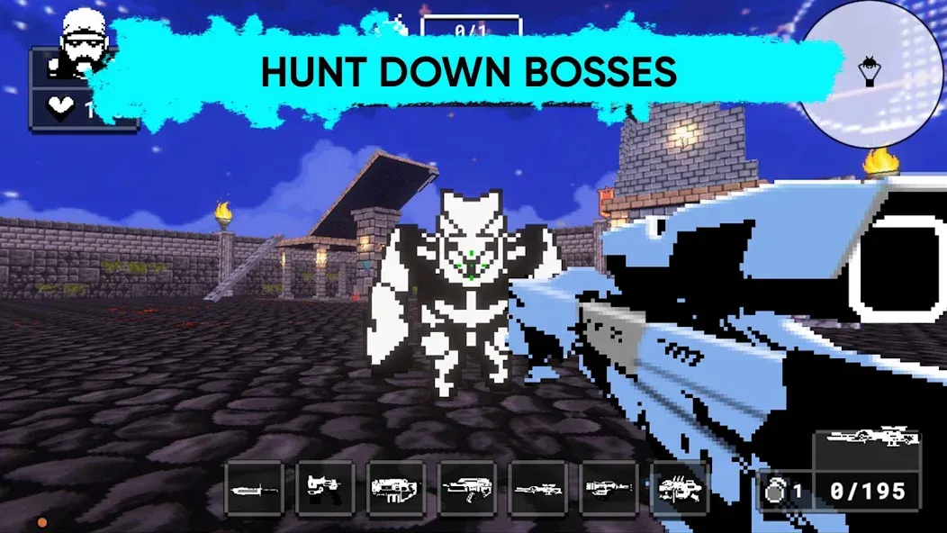 Doomsday pixel shooter 3d (Дум пиксельный шутер 3D)  [МОД Все открыто] Screenshot 2