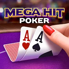 Скачать взломанную Mega Hit Poker: Texas Holdem (Мега Хит Покер)  [МОД Бесконечные монеты] - последняя версия apk на Андроид