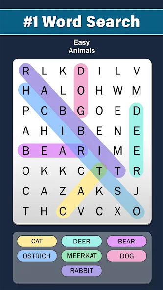 Word Search: Word Find (Ворд Срч)  [МОД Menu] Screenshot 1