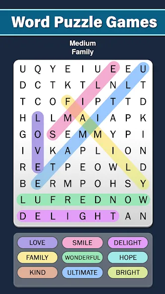 Word Search: Word Find (Ворд Срч)  [МОД Menu] Screenshot 2