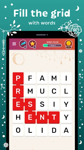 Word Catcher: Word Search  [МОД Unlimited Money] Screenshot 2