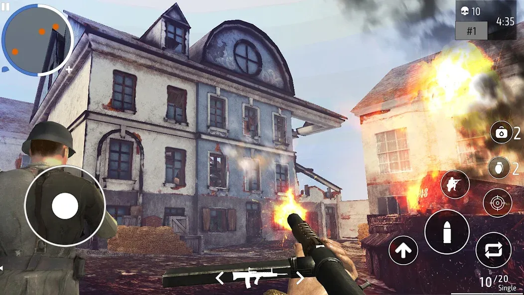 World War 2 Shooter offline (Мировая война 2 Стрелок)  [МОД Много монет] Screenshot 1