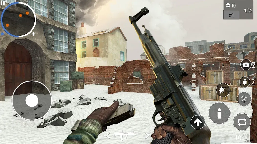 World War 2 Shooter offline (Мировая война 2 Стрелок)  [МОД Много монет] Screenshot 2