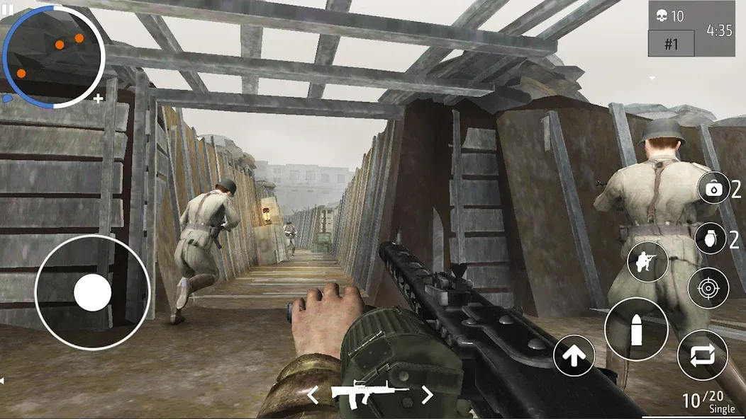 World War 2 Shooter offline (Мировая война 2 Стрелок)  [МОД Много монет] Screenshot 4