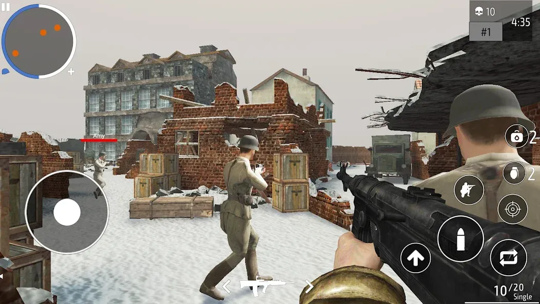 World War 2 Shooter offline (Мировая война 2 Стрелок)  [МОД Много монет] Screenshot 5