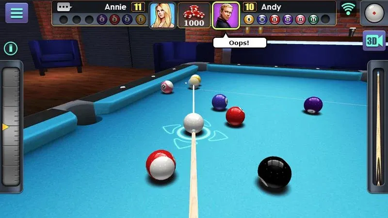 3D Pool Ball  [МОД Menu] Screenshot 1