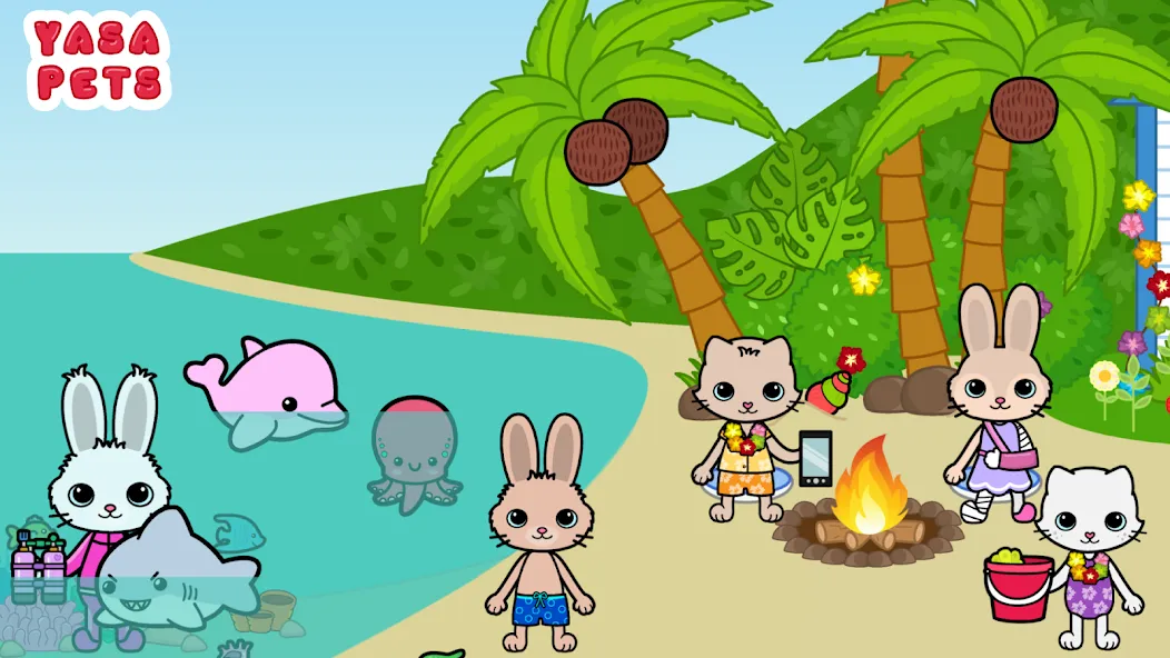 Yasa Pets Island (Яса Петс Айленд)  [МОД Menu] Screenshot 2