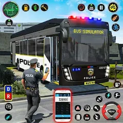 Скачать взлом City Bus Simulator Bus Game 3D (Полицейский автобус симулятор)  [МОД Много денег] - последняя версия apk на Андроид