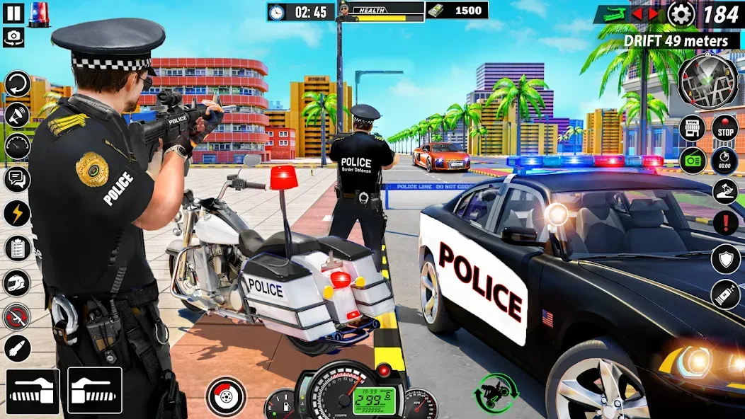 Police Moto Bike Chase Crime (Полицейская мотоциклетная погоня за преступником)  [МОД Меню] Screenshot 1